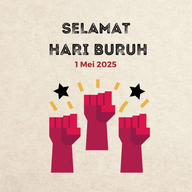 
					Poster ucapan hari buruh (Dok.NanaBQ)