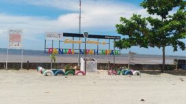 Foto : Suasana pantai Nipah Nipah (Dok : CahayaBorneo/AJI)