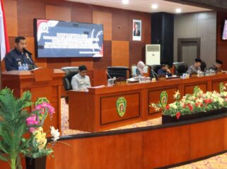 Foto: Bupati Penajam Paser Utara (PPU) Mudyat Noor saat memaparkan realisasi APBD (Dok. Humas PPU)