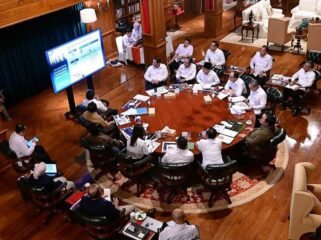 Foto: Rapat terbatas di kediaman pribadi Presiden Prabowo (Dok. instagram/@sekretariat.kabinet)