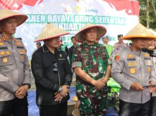 Polda Kaltim menetapkan Polres Penajam Paser Utara (PPU) sebagai titik sentral pelaksanaan Panen Raya Jagung Serentak Kuartal II Tahun 2025. (DOK. Polres PPU)