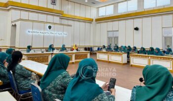 foto : Rapat kerja TP PKK PPU yang dilaksanakan di Kantor Pemkab PPU, Kamis (5/6/2025) (Dok : CahayaBorneo/DMS)