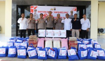 Foto: Kegiatan anjangsana dan bakti sosial Polres PPU (Dok. Polres PPU)