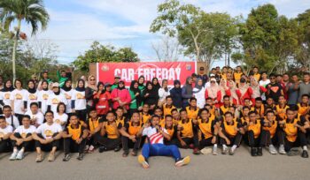 Foto: Kegiatan Car Free Day yang dirangkai dengan olahraga bersama dan layanan publik gratis (Dok. Polres PPU)