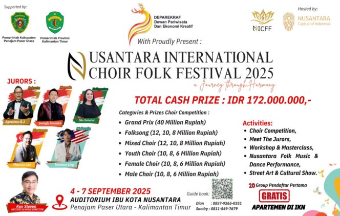 
					Foto: Poster Nusantara International Choir Folk Festival (NICFF) 2025 (Dok. NICFF)