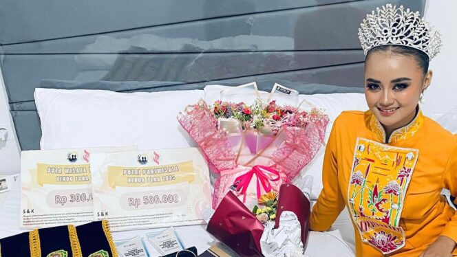 
					Foto: Putri Pariwisata Benuo Taka 2025, Nasti Dian Prathiwi  (Dok. Instagram/@nasstiwii_)
