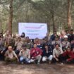 Foto: Kegiatan penanaman 200 bibit pohon Cemara Udang di kawasan Pantai Biru Kersik, Kecamatan Marangkayu (Dok. PHKT)