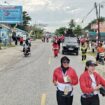 Foto : Kegiatan pengamanan Polsek Babulu, bersama dengan Satpol- PP dan TNI, (Dok : CahayaBorneo/AJI)
