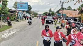 Foto : Kegiatan pengamanan Polsek Babulu, bersama dengan Satpol- PP dan TNI, (Dok : CahayaBorneo/AJI)