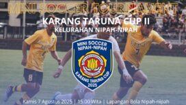 Foto : Poster Turnamen Mini Soccer Karang Taruna Cup II (Dok. Istimewa)