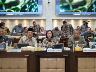 Foto: Menteri Keuangan Sri Mulyani Indrawati menghadiri rapat bersama Komisi XI DPR RI pagi ini (22/8) di Jakarta (Dok. Instagram/@smindrawati)