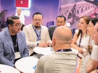Foto: Menteri Pariwisata dan Ekonomi Kreatif (Menparekraf) RI, Teuku Riefky dalam ajang Gamescom 2025 yang digelar di Cologne, Jerman (Dok. Instagram/@ekraf.ri)