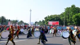 Foto: Kirab Bendera Pusaka dalam peringatan HUT ke-80 Kemerdekaan Republik Indonesia, pada Minggu, 17 Agustus 2025 (Dok. BPMI Setpres/Muchlis Jr )