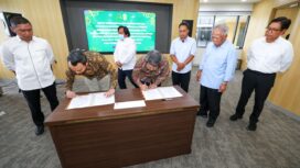 Foto: Otorita Ibu Kota Nusantara (IKN) bersama Jaksa Agung Muda Bidang Intelijen (Jamintel) Kejaksaan Agung Republik Indonesia menggelar rapat pendahuluan (entry meeting) dan penandatanganan pakta integritas (Dok. Humas OIKN)