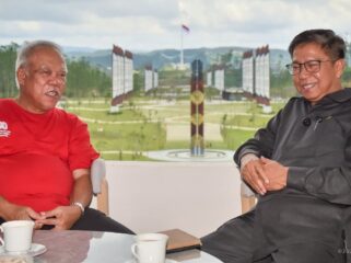 Foto: Kepala Otorita IKN (Basuki Hadimuljono) dan Wakil Ketua Komnas HAM (Prabowo Wibowo Mukti) berbincang hangat dalam pertemuannya di Kantor Otorita Ibu Kota Nusantara (Dok. Humas OIKN)