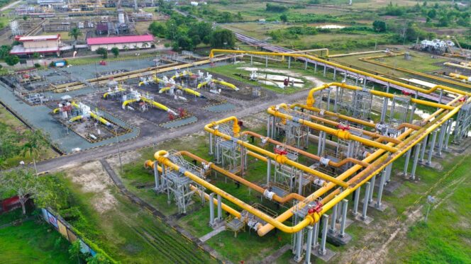 
					Foto: Lapangan migas PT Pertamina Hulu Sanga Sanga (PHSS), salah satu anak perusahaan PT Pertamina Hulu Indonesia (PHI) (Dok. PHI)