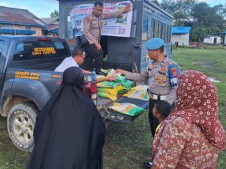 Foto: Polres Penajam Paser Utara (PPU) bersama Perum Bulog Kabupaten PPU menggelar Gerakan Pangan Murah (GPM) dengan tema “Polri untuk Masyarakat” di Kecamatan Penajam (Dok. Polres PPU)