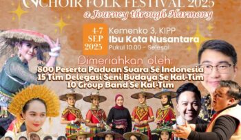 Foto: Poster Nusantara International Choir Folk Festival (NICFF) 2025  (Dok. Istimewa)