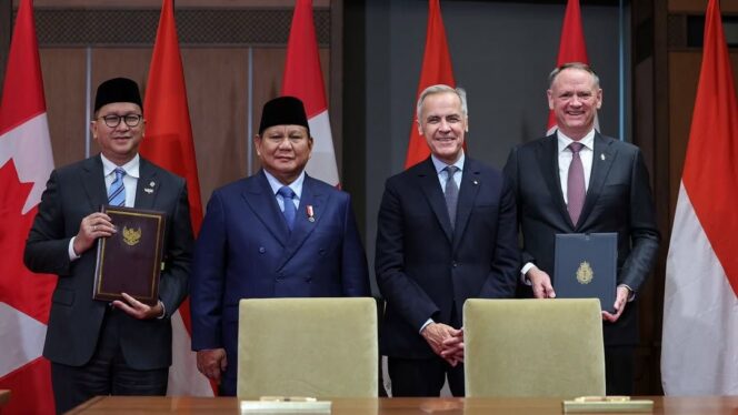 
					Foto: Presiden RI bersama Perdana Menteri Kanada, Yang Mulia Mark Carney, saat melangsungkan pertemuan bilateral di Ottawa, Kanada, Rabu (24/9/2025). (Dok. Instagram/@Prabowo)