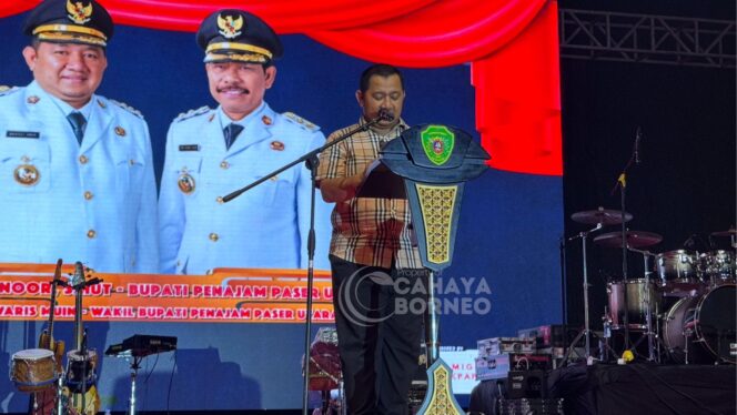 
					Foto : Sambutan penutupan Merdeka Fest 2025 (Dok: CahayaBorneo/AJI)