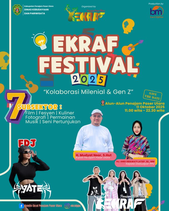 
					Foto : Poster Ekraf Festival 2025 (Dok. Istimewa)