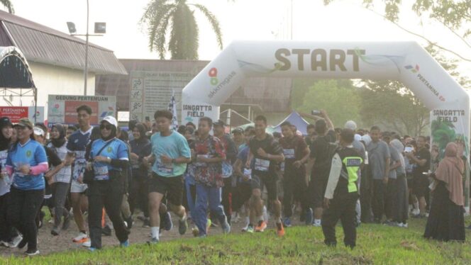 
					Foto: PT Pertamina EP (PEP) Sangatta Field sukses menggelar ajang Fun Run 5K  (Dok. PEP)