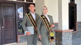 Foto: Toni Aziz Saputra sebagai putra dan Nabila Nur Sofyanti sebagai putri (Dok. Istimewa)