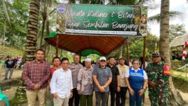 Foto: Peresmian Program Wisata Kuliner dan Botani Nyiur Sembilan oleh PT Pertamina Hulu Mahakam di Kelurahan Handil Baru Darat, Kecamatan Samboja, Kutai Kartanegara (Dok. PHM)