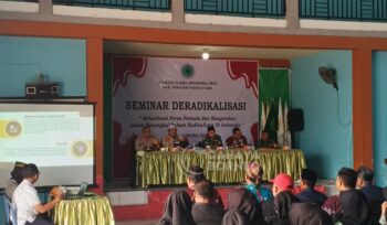 Foto: Seminar Deradikalisasi “Aktualisasi Peran Pemuda dan Masyarakat dalam Menangkal Paham Radikalisme di Indonesia.” (Dok: CahayaBorneo/AJI)