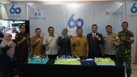 Foto: Bupati Penajam Paser Utara Mudyat Noor menghadiri peringatan HUT ke-60 Bankaltimtara di Kantor Cabang Penajam, Senin (14/10/2025). (Dok. Humas PPU)