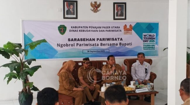 Foto: Suasana dialog antara Bupati PPU Mudyat Noor dan para pelaku pariwisata dalam kegiatan Sarasehan 