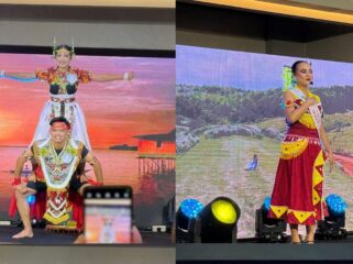 Foto: ara finalis Duta Wisata dan Putri Pariwisata Kalimantan Timur 2025 menampilkan bakat terbaik mereka dalam Malam Unjuk Bakat di Hotel Swiss-Belhotel Samarinda (Dok. Instagram/@dinaspariwisatakaltim)