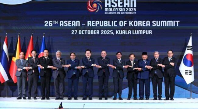 Foto: Presiden Republik Indonesia, Prabowo Subianto menghadiri Konferensi Tingkat Tinggi (KTT) ke-26 ASEAN-Republik Korea yang berlangsung pada Senin, 27 Oktober 2025 di Kuala Lumpur Convention Centre (KLCC), Malaysia (Dok. BPMI Setpres)