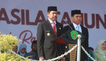 Wakil Bupati PPU Abdul Waris Muin memimpin upacara Hari Kesaktian Pancasila di Kantor Bupati PPU, Rabu (1/10/2025). (Dok: Humas PPU)