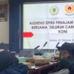 Foto: Suasana audiensi yang digelar bersama seluruh cabang olahraga (cabor) anggota KONI pada Selasa, 7 Oktober 2025. (Dok. CahayaBorneo/DMS)