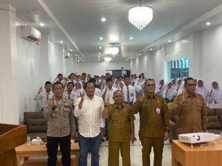 Foto: Suasana kegiatan Sosialisasi Pembentukan Paskibraka Kalimantan Timur Tahun 2025 yang diikuti 100 pelajar tingkat SLTA se-Kabupaten Penajam Paser Utara. (Dok. Polres PPU)