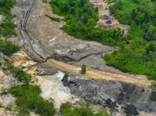 Foto: Kondisi lahan bekas tambang ilegal di kawasan Bukit Tengkorak, Taman Hutan Raya Bukit Soeharto, Kabupaten Kutai Kartanegara, yang menjadi fokus penertiban Satgas Penanggulangan Aktivitas Ilegal IKN. (Dok. Humas OIKN)