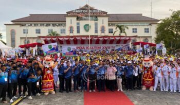Foto: Pembukaan POPDA XVII Tahun 2025 yang digelar di halaman Kantor Bupati PPU. Dok: CahayaBorneo/AJI