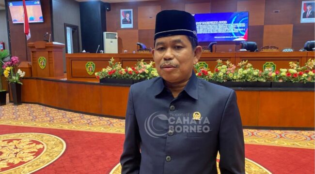 Foto: Ketua DPRD PPU, Raup Muin, saat rapat paripurna tahun 2025 (Dok: CahayaBorneo/AJI)
