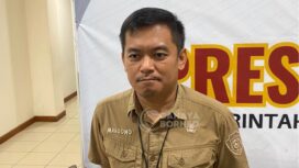 Foto: Kepala Diskukmperindag PPU, Margono Hadi Sutanto, saat bertemu di Aula Lantai III Pemerintah Kabupaten PPU. (Dok: CahayaBorneo/AJI)