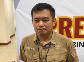 Foto: Kepala Diskukmperindag PPU, Margono Hadi Sutanto, saat bertemu di Aula Lantai III Pemerintah Kabupaten PPU. (Dok: CahayaBorneo/AJI)