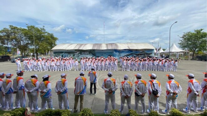 
					Foto: Pelepasan Kontingen atlet PPU, dalam Popda XVII tahun 2025. (Dok : CahayaBorneo/AJI).