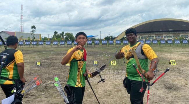 Foto: Cabor Panahan dalam Popda XVII tahun 2025, yang digelar di belakang Polres PPU (Dok: CahayaBorneo/AJI)