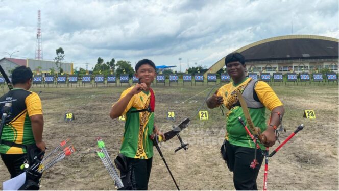 
					Foto: Cabor Panahan dalam Popda XVII tahun 2025, yang digelar di belakang Polres PPU (Dok: CahayaBorneo/AJI)