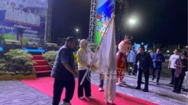 Foto: Bupati PPU, Mudyat Noor, dalam penutupan Popda XVII Tahun 2025 (Dok: CahayaBorneo/AJI)