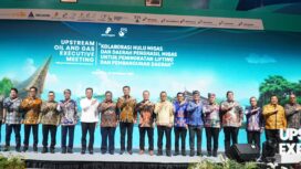 Foto: Bupati PPU Mudyat Noor berfoto bersama jajaran kepala daerah dan perwakilan SKK Migas dalam acara Upstream Oil and Gas Executive Meeting Wilayah Kalimantan dan Sulawesi di Yogyakarta, Selasa (29/10/2025). (Dok. Humas PPU)