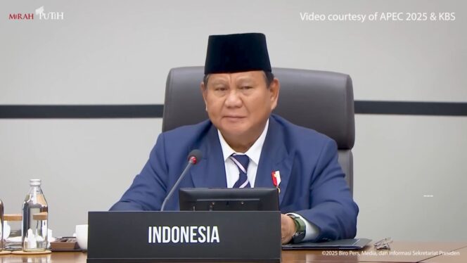 
					Foto: Tangkapan layar Presiden Prabowo saat berpidato di APEC (Dok. Youtube/SekretariatPresiden)