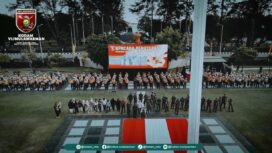 Foto: Suasana Upacara Penutupan Pelatihan Korps Kadet Republik Indonesia (KKRI) 2025 di Lapangan Makodam VI/Mulawarman, Balikpapan, Selasa (4/11/2025). Kegiatan ini menjadi puncak dari rangkaian pelatihan pembinaan karakter, kedisiplinan, dan kepemimpinan bagi generasi muda yang digelar bekerja sama dengan Kodam VI/Mulawarman. (Dok. Kodam VI/Mulawarman)