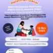 Foto : Poster kegiatan PELATIHAN DASAR PERTOLONGAN PERTAMA PADA KECELAKAAN (P3K) Untuk Guru TK Se-Kecamatan Penajam (Dok. Istimewa)