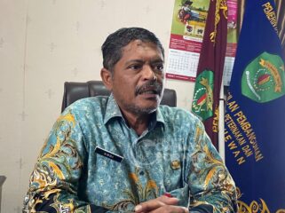 Foto: Kepala Distan PPU, Andi Trasodiharto, saat ditemui di kantornya (Dok: CahayaBorneo/AJI).